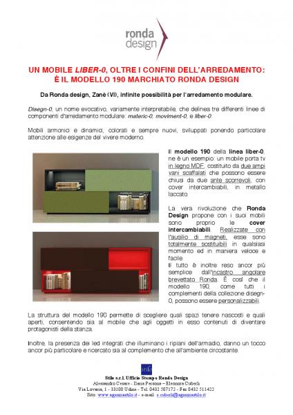 Ronda design, Zanè (VI)